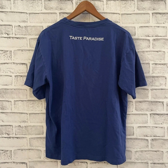 Men’s Tommy Bahama blue t-shirt Rum Taste Paradise shirt Large - Picture 2 of 6